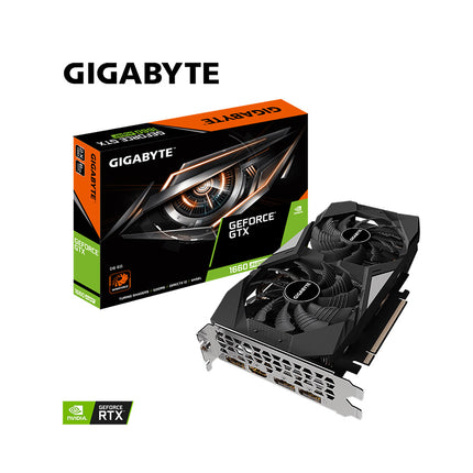 GIGABYTE VGA GV-N166SD6-6GD;nVidia GeForce GTX 1660 Super;6GB GDDR6 198bit;HDMI,2xDP;ATX GVN166SD6-00-G