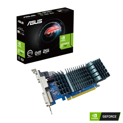 ASUS VGA GT710-SL-2GD3-BRK-EVO, NVIDIA GeForce GT 710, 2GB GDDR3, VGA,DVI,HDMI,low profile