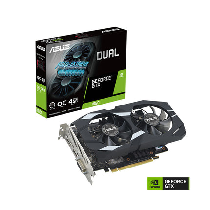 ASUS VGA DUAL-GTX1650-O4GD6-P-EVO NVIDIA GeForce GTX 1650 4GB GDDR6 128bit;DVI,HDMI,DP