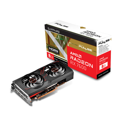 VGA SAPPHIRE PULSE AMD RADEON™ RX 7600 GAMING OC 8GB GDDR6 HDMI / TRIPLE DP LITE 11324-01-20G